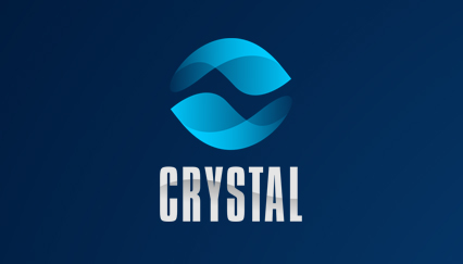 Crystal logo design, Communication logo