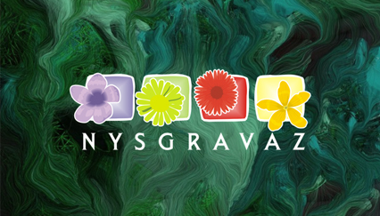 Front and Backyard landscape logo design, Flowers logo