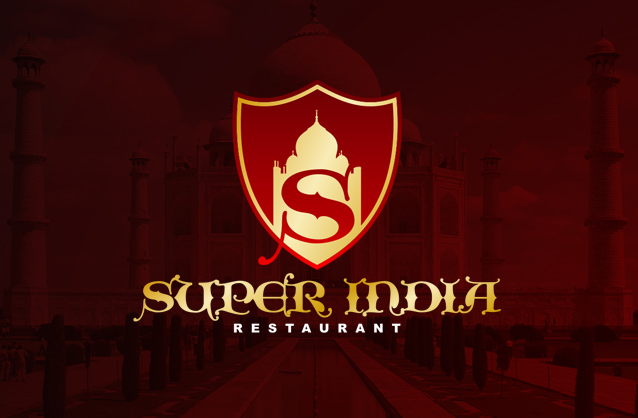 Indian restaurant logo, Taj Mahal logo