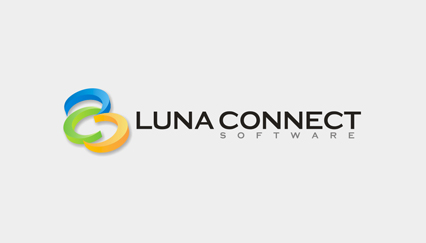 Live chat software logo, 3D moon logo design