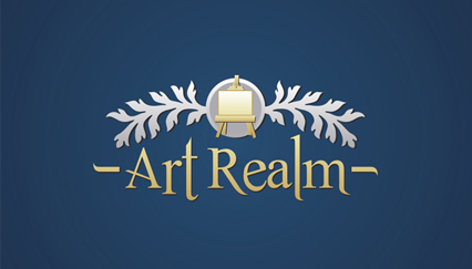 Oil paintings and art gallery logo