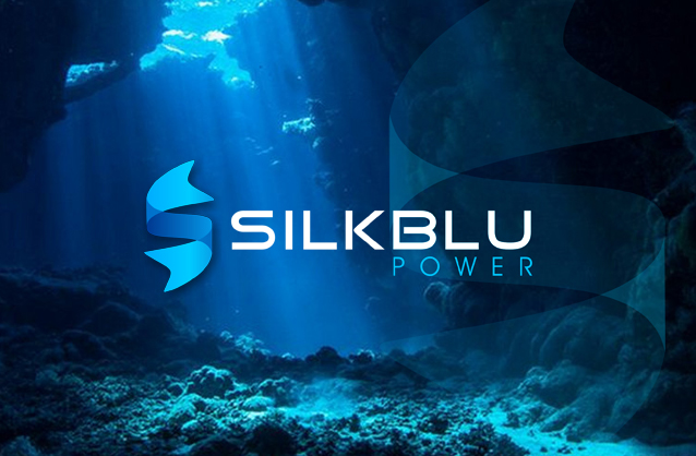 Water Power logo design, Silk ribbon logo