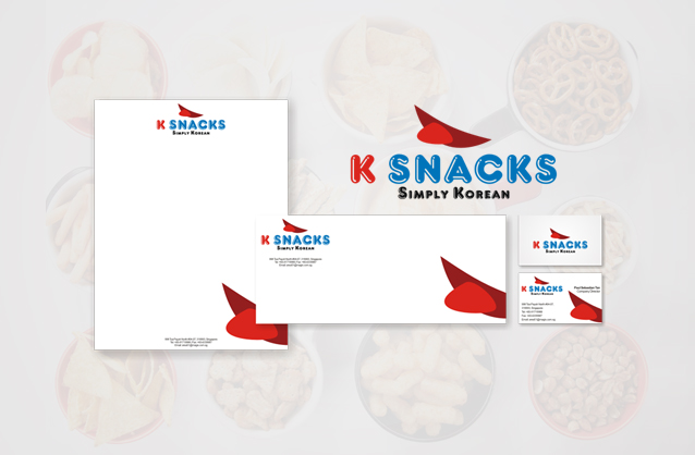 Korean snacks logo design, Mouth logo