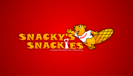 snacky logo, squirrel logo